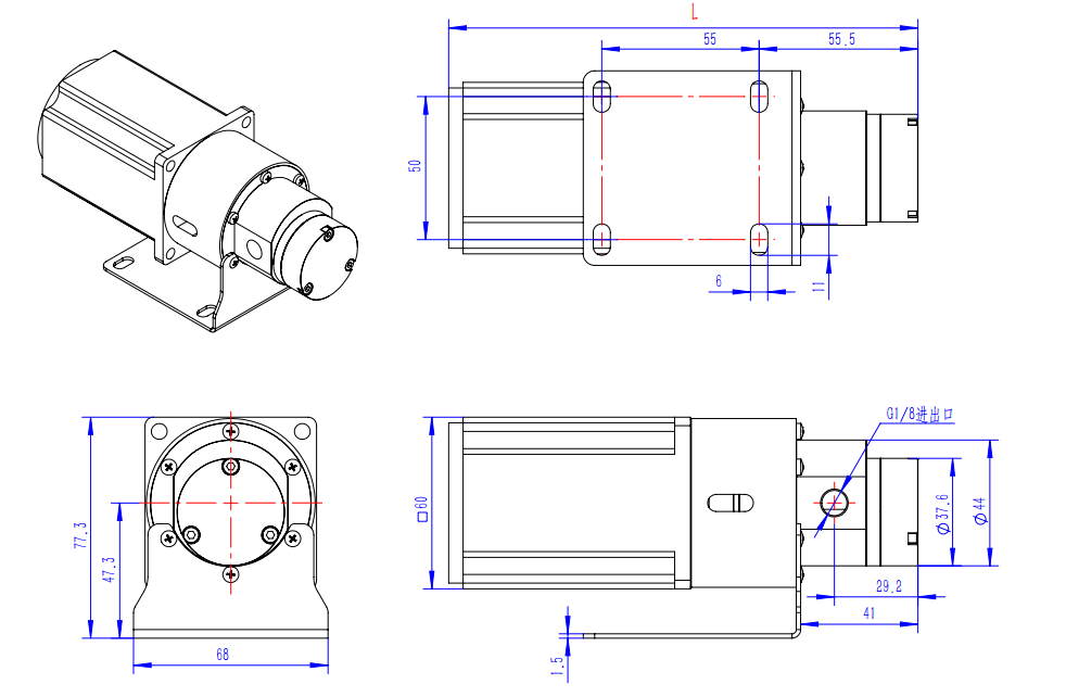 Installation dimensions Installation dimensions