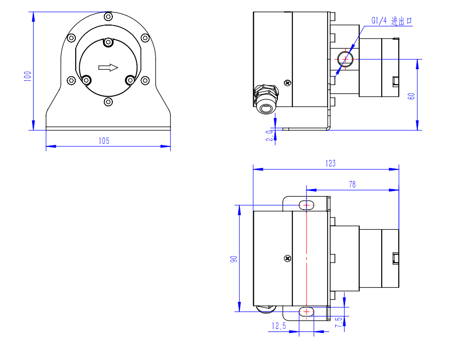 Installation dimensions