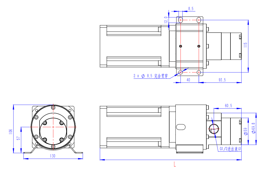 Installation dimensions